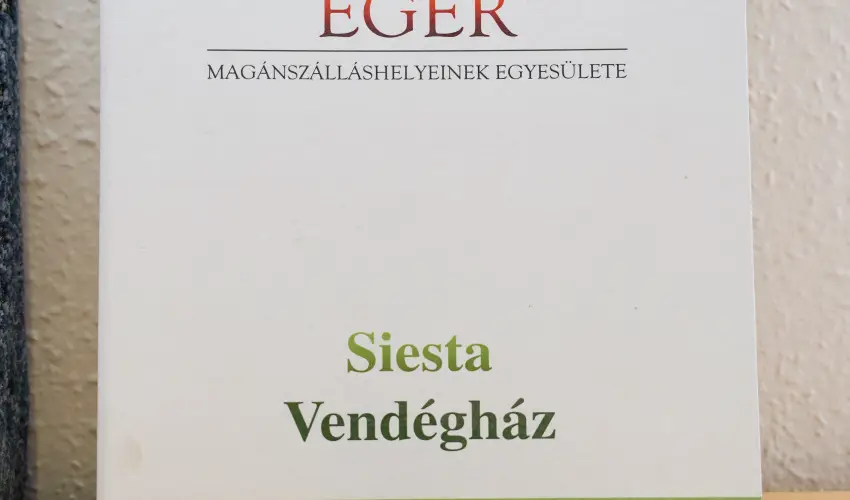 Siesta Vendghz Eger - Pnksd (min. 2 j)