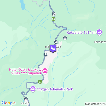 4 vszak Hegyihotel a trkpen