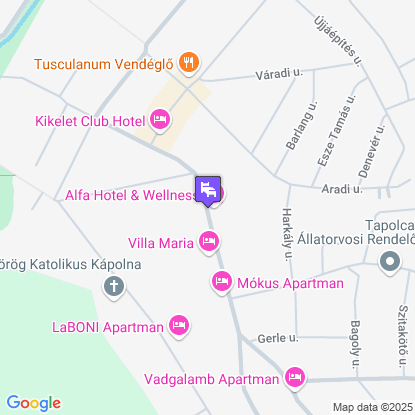 Alfa Hotel a térképen