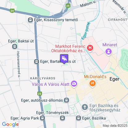 Hotel Korona Wellness, Rendezvény & Borhotel Eger a térképen