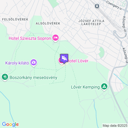 Hotel Lövér a térképen