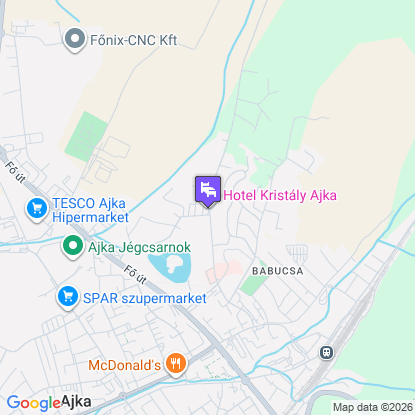 Kristály Hotel Konferencia & Wellness a térképen