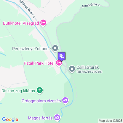 Patak Park Hotel a térképen