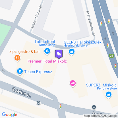 Premier Hotel Miskolc a t�rk�pen