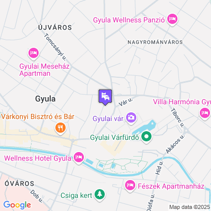 Szam�c�s Apartman a t�rk�pen