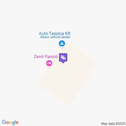 Zenit Panzió a térképen